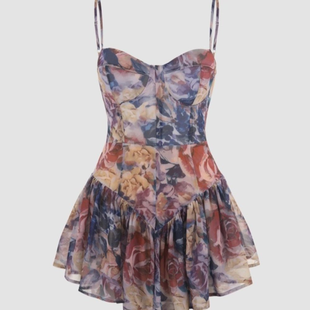 NWT Cider Floral Printed Cami Dress Size L